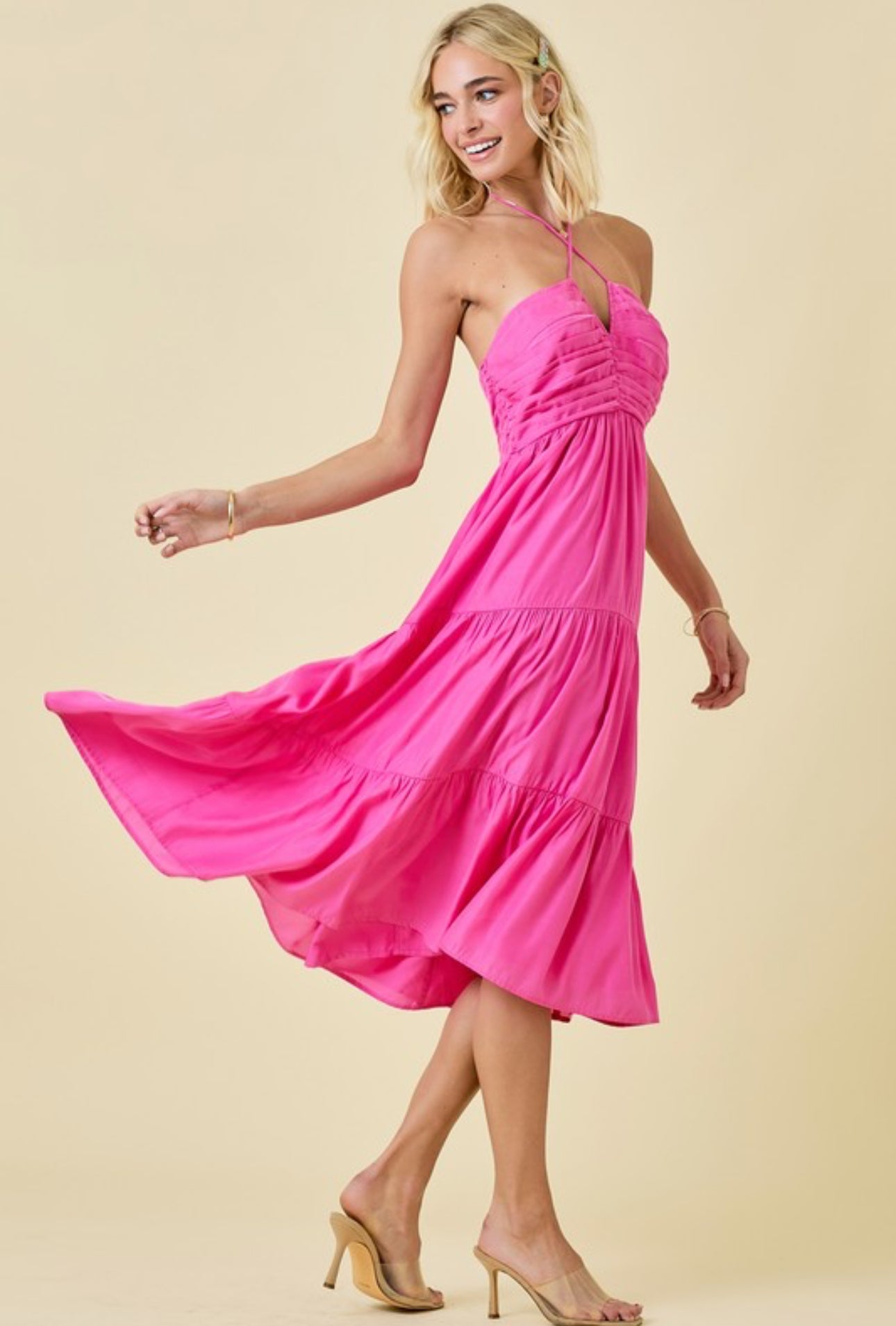 Holly Halter Midi Dress
