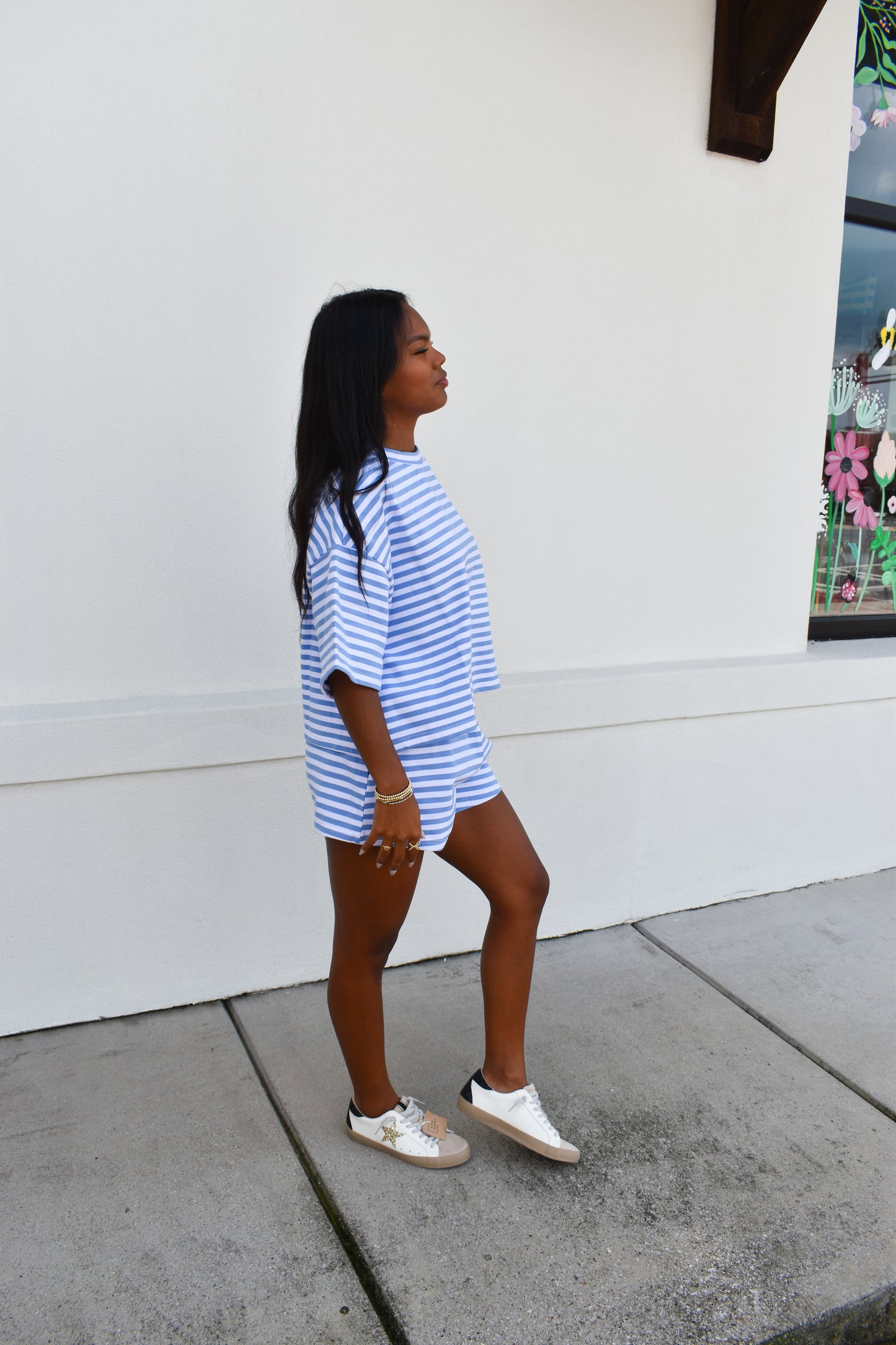 Striped Oversized Boxy Tee