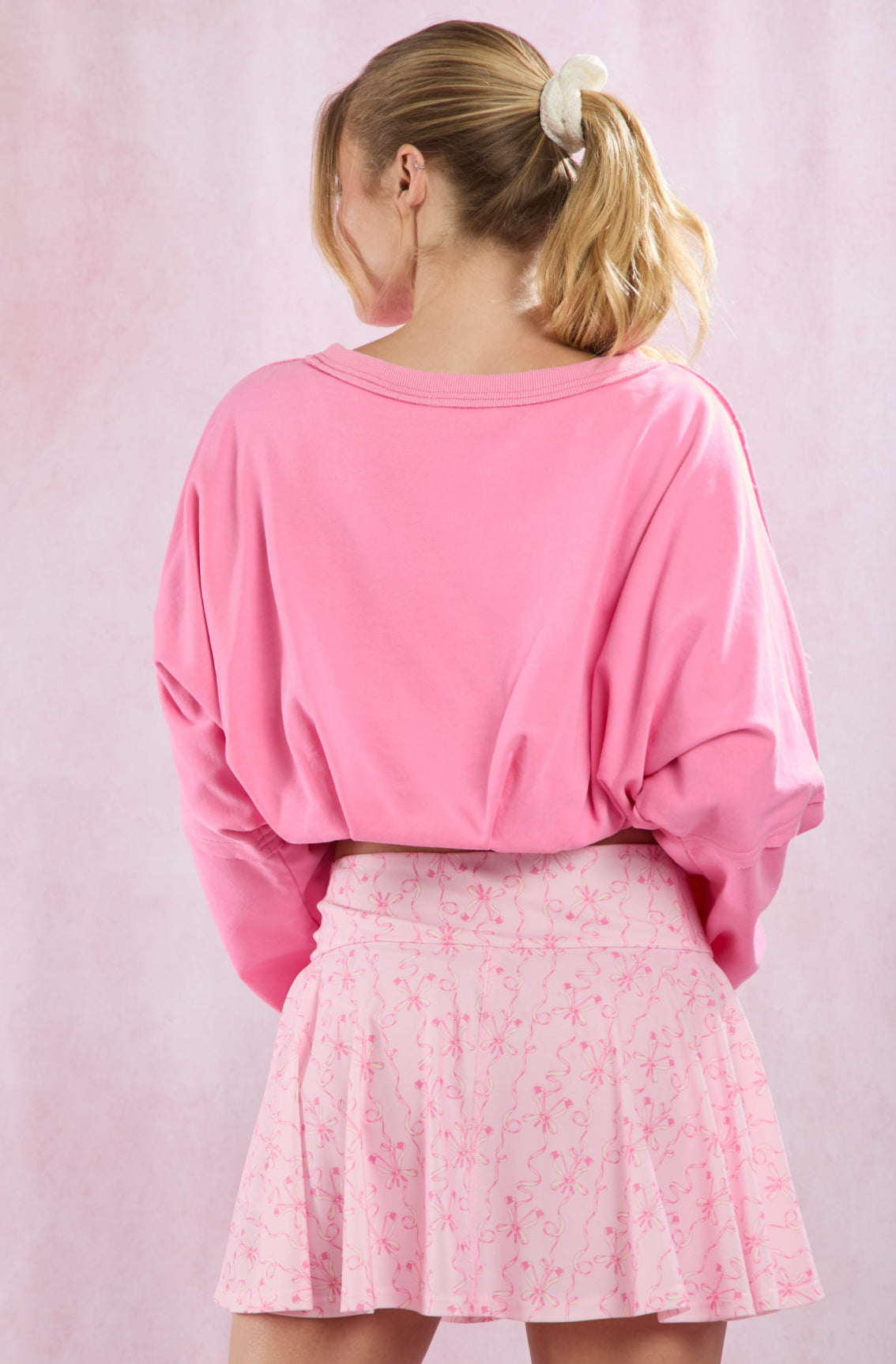 Pink Athletic Bow Skirt