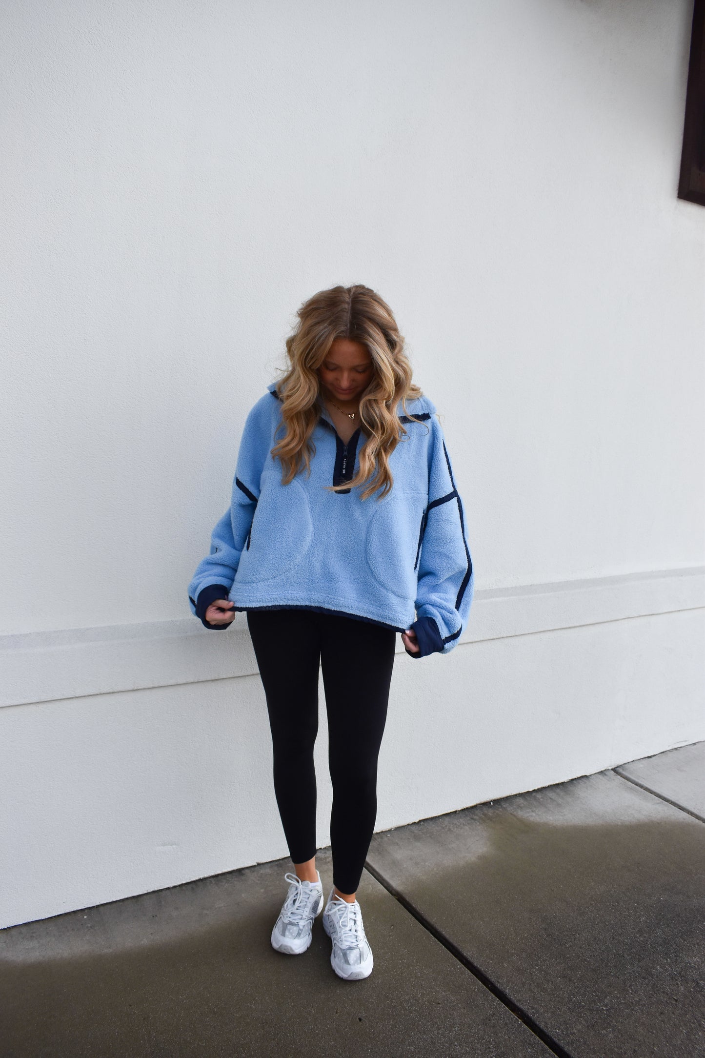 Peri Blue Zip up Fleece