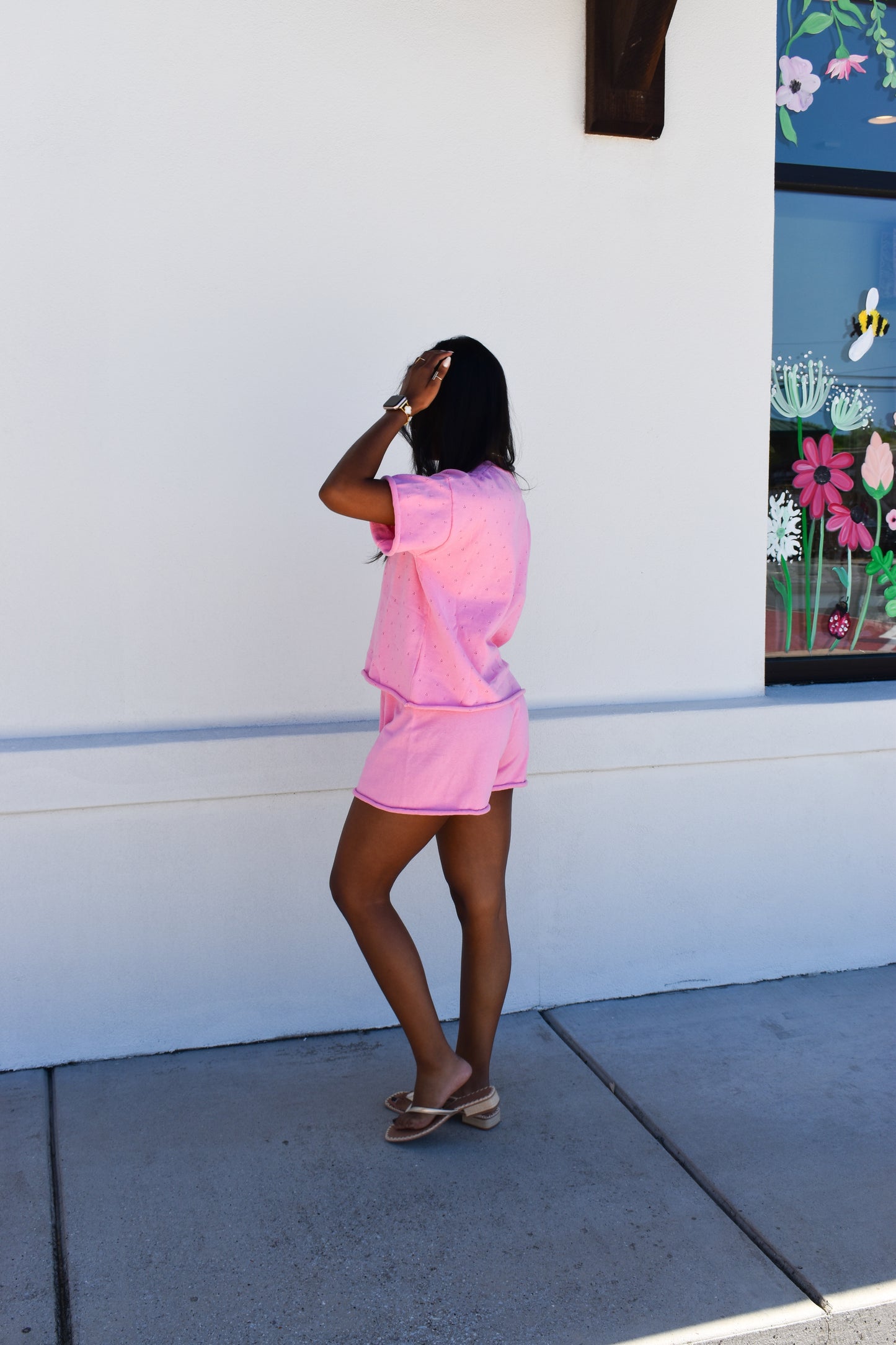 Pink Pointelle Set