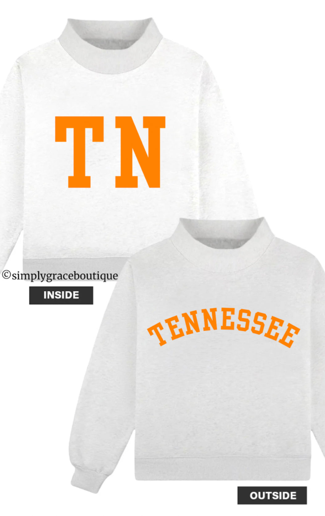 *Preorder* TENNESSEE Reversible Mockneck
