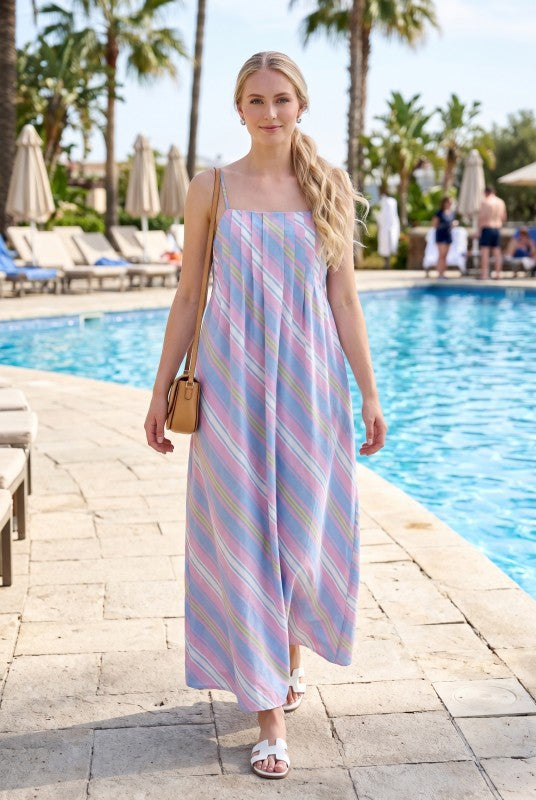 Seaside Stripe Maxi Dress