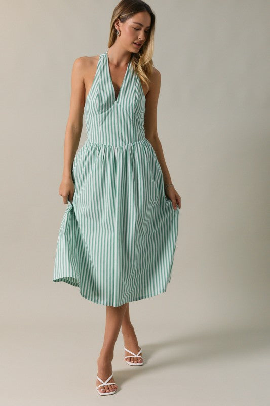 Sutton Halter Midi Dress