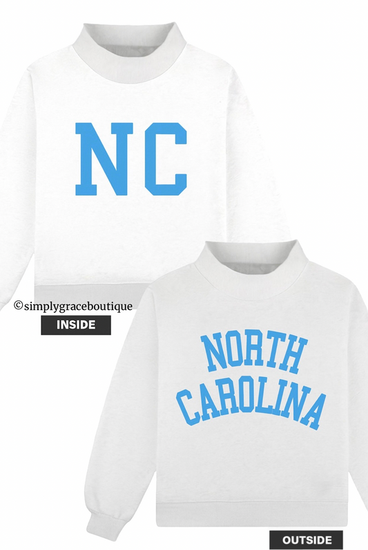 *Preorder* NORTH CAROLINA Reversible Mockneck