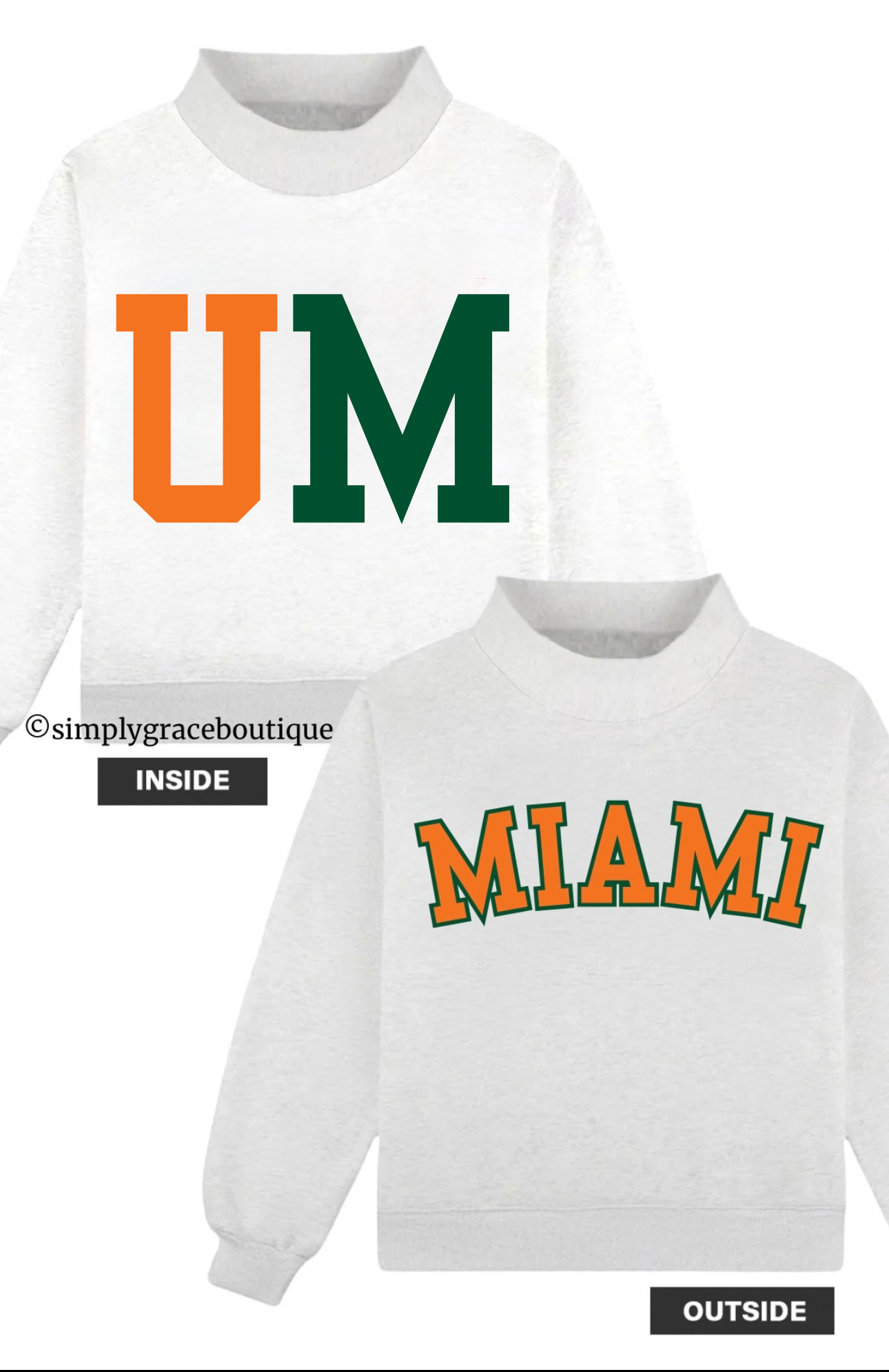 *Preorder* MIAMI Reversible Mockneck