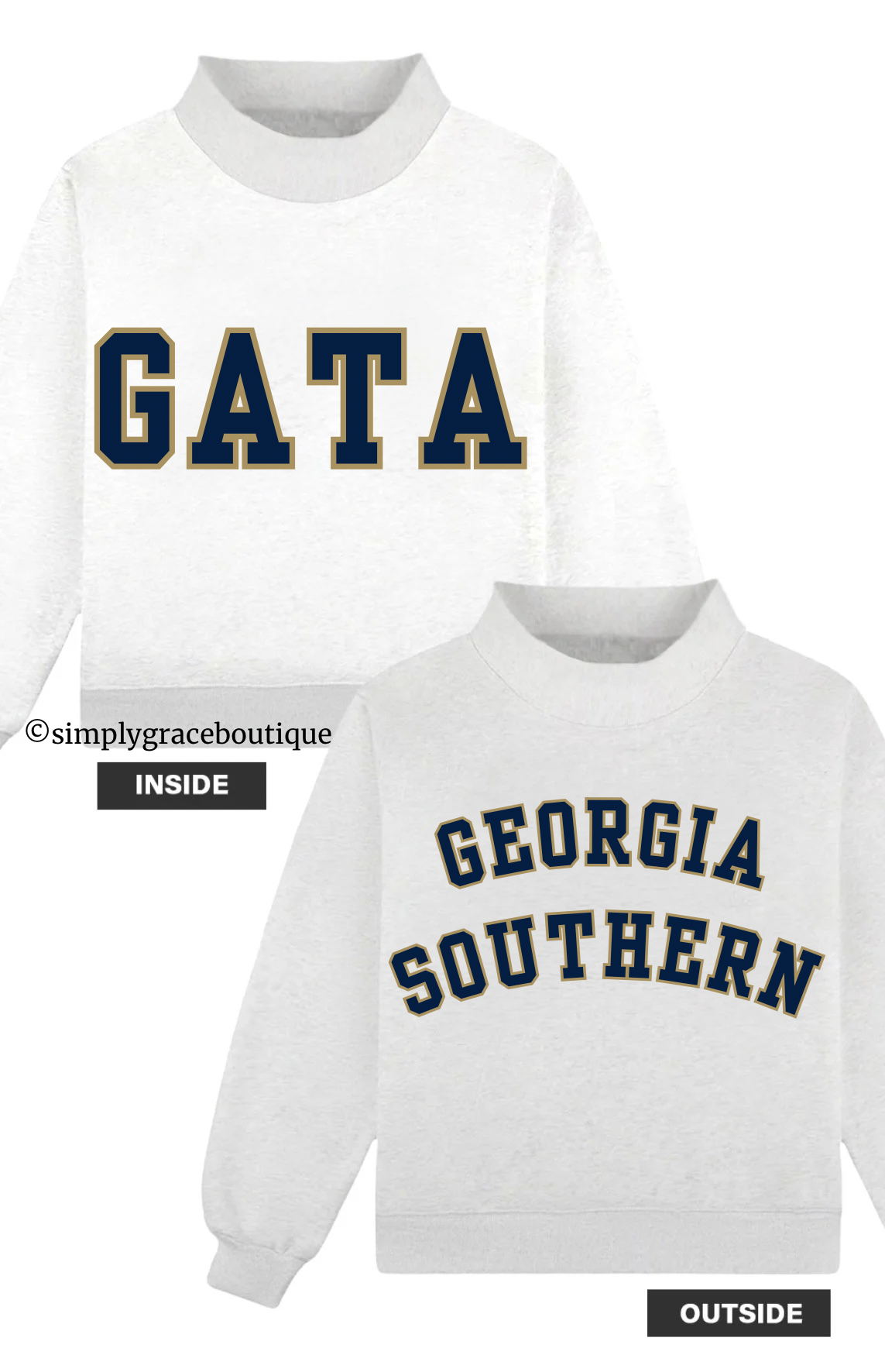 *Preorder* GEORGIA SOUTHERN Reversible Mockneck