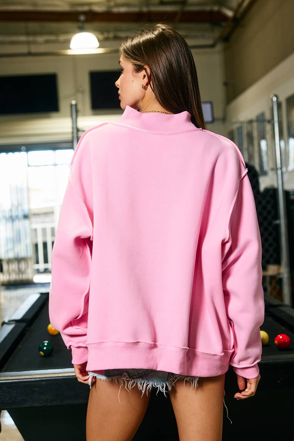"FAITH" Embroidered Mock Neck