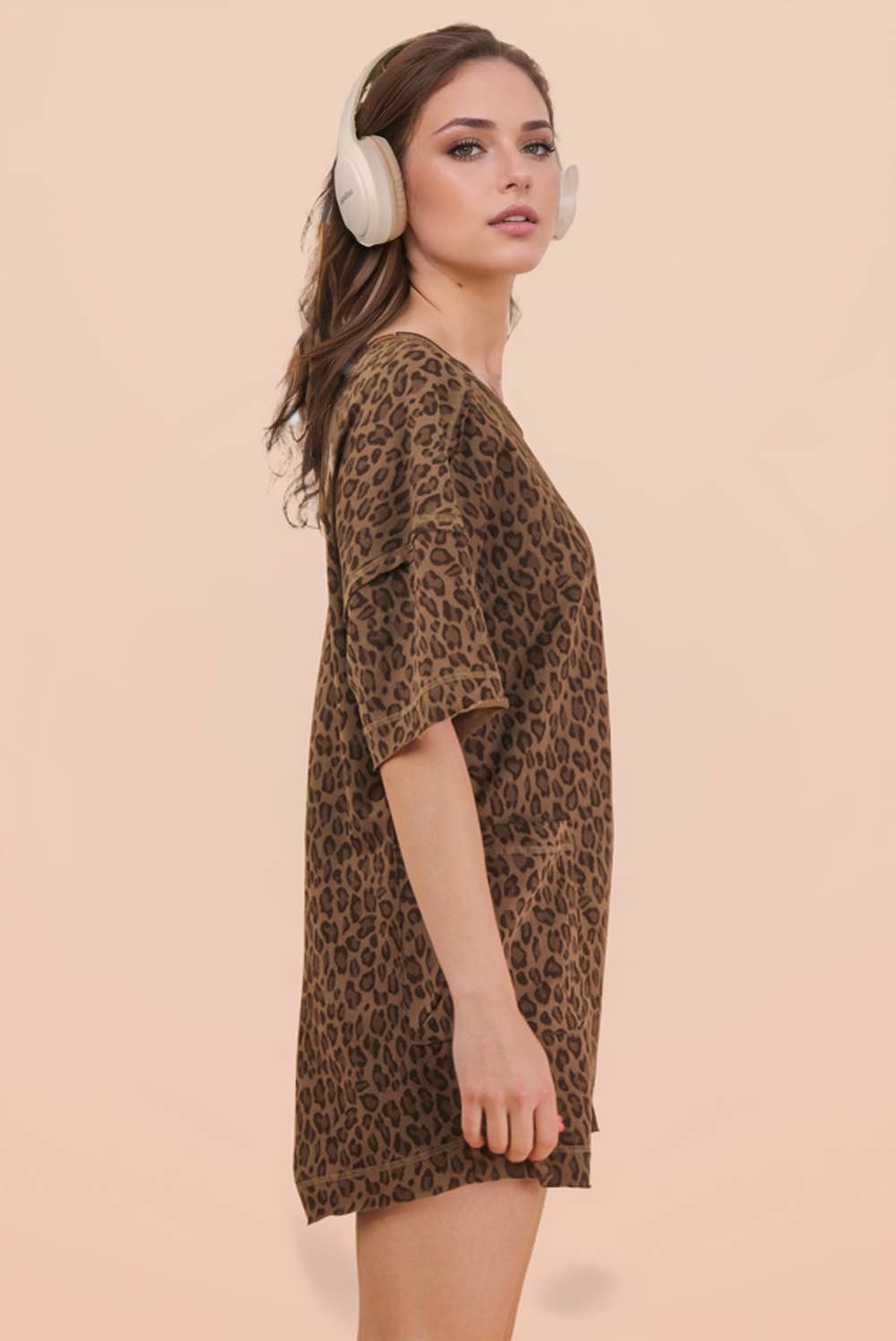 Leopard Casual  Comfy Romper