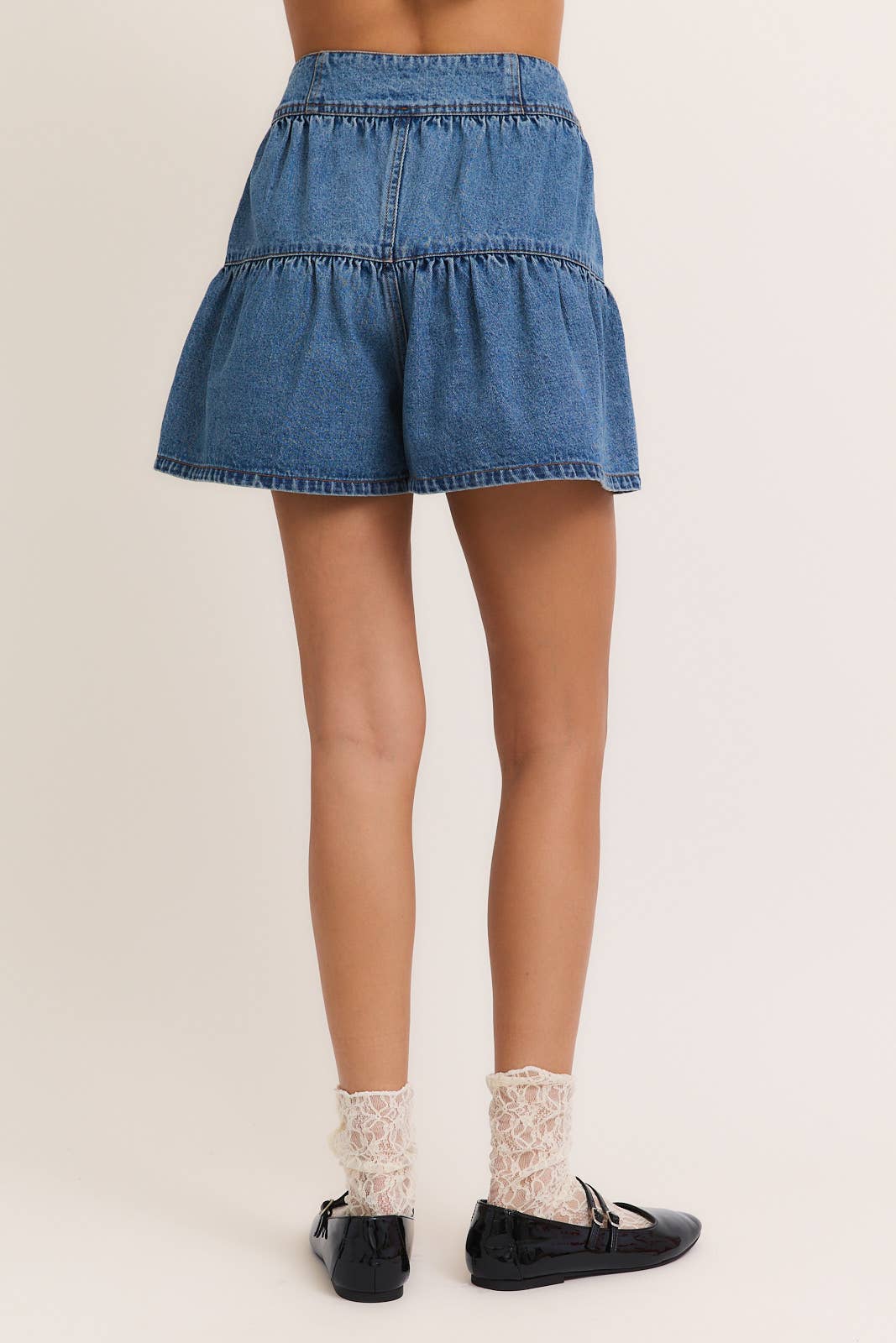 High Waist Ruffle Shorts