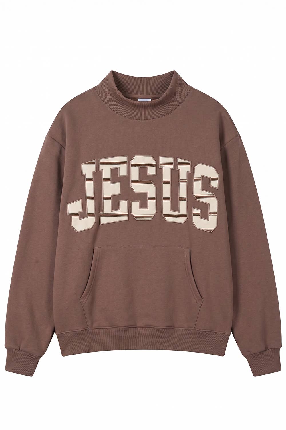 JESUS Oversized MockNeck Sweatshirt