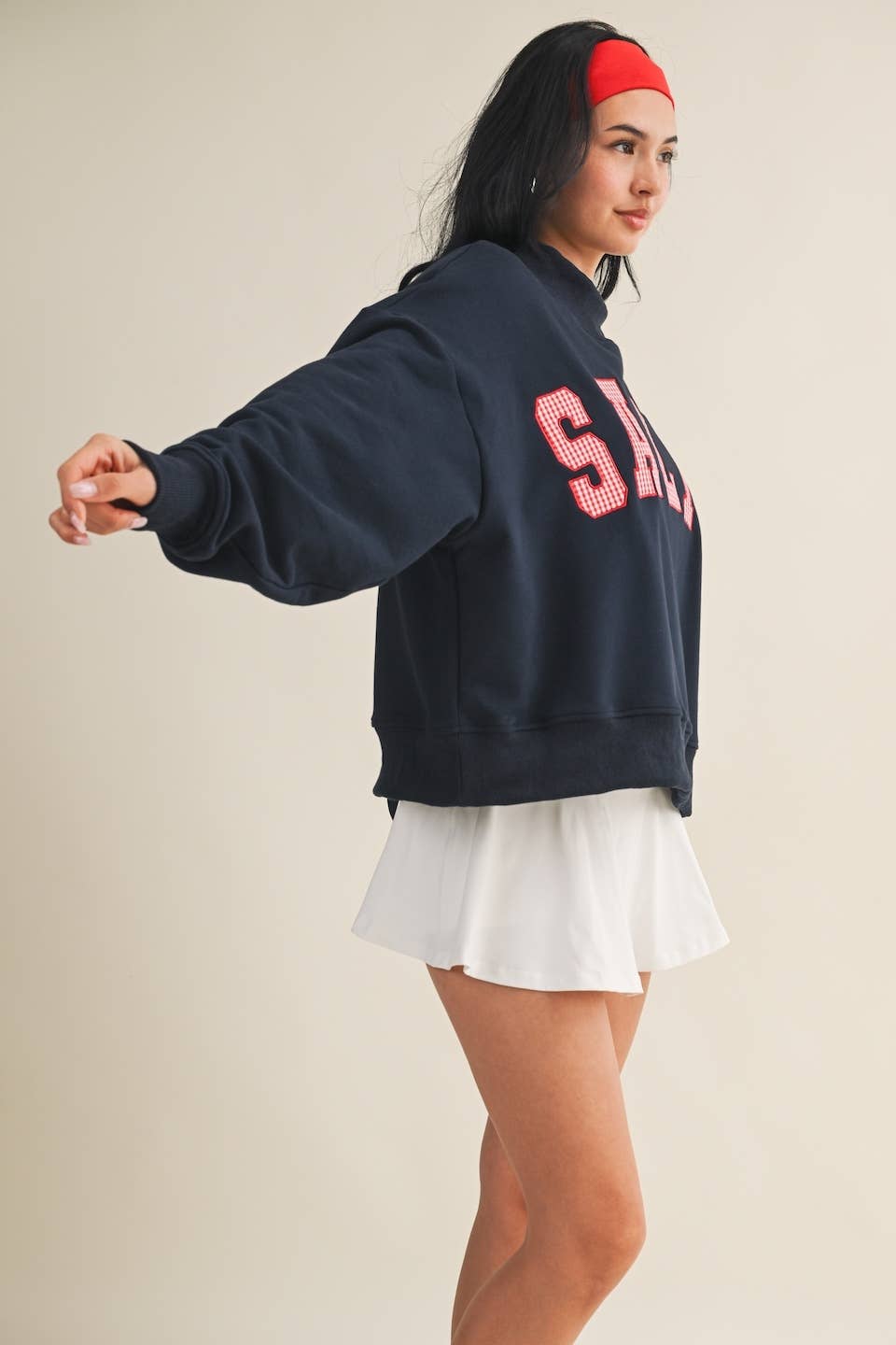 Salty Mock Neck Sweatshirt