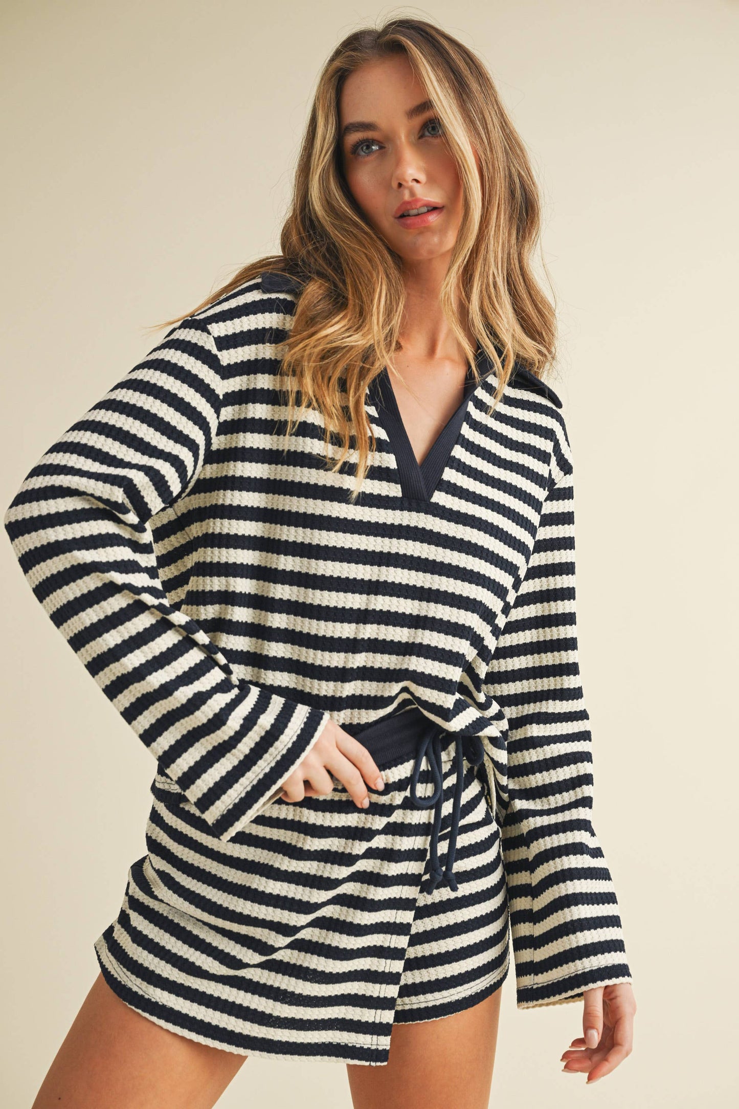 Courtney Set W/ Collared Top & Skort