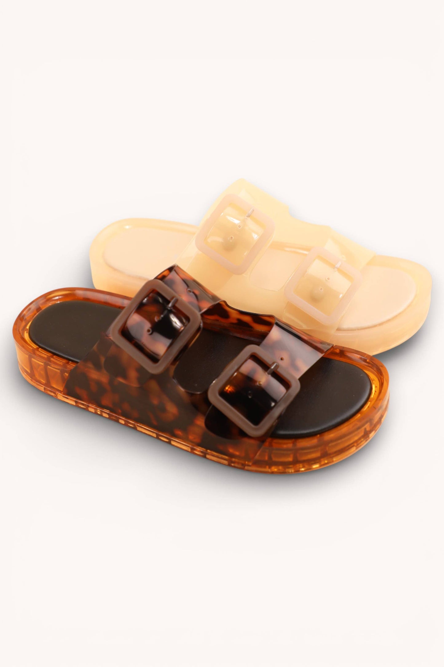 Leopard Jelly Sandals