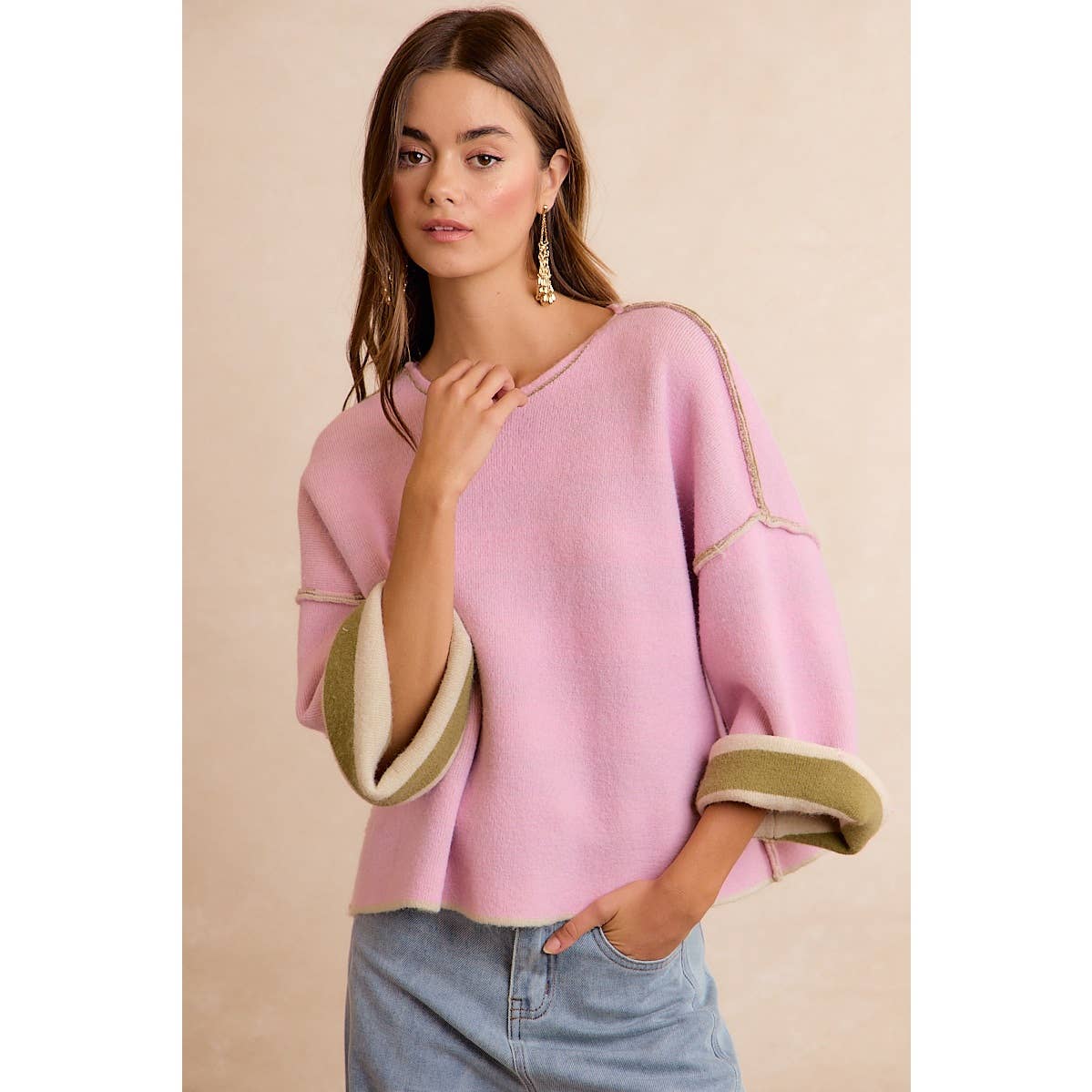 The Olive & Blush Reversible Sweater
