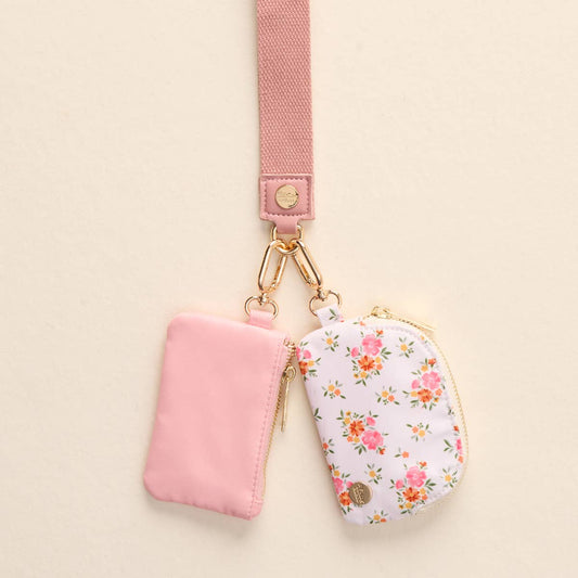 Dynamic Duo Pouch Wristlet–Endless Daydream Cream