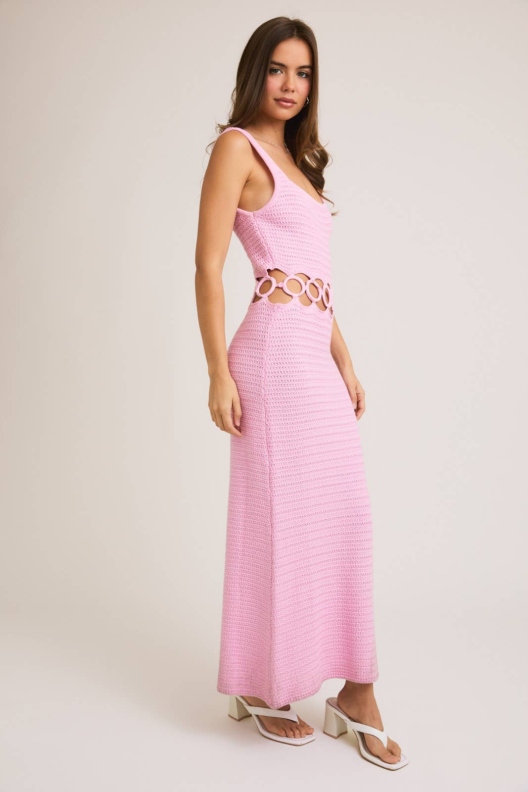 Alana Crochet Dress W/ Cutout