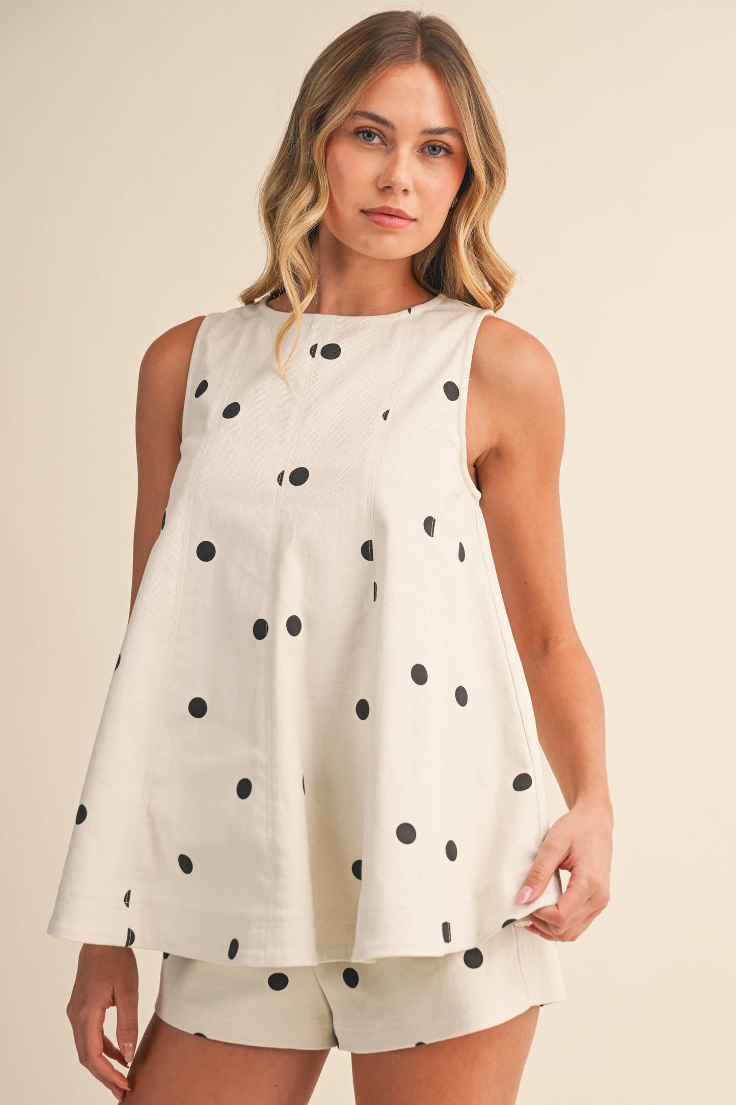 Sally Polka Dot Denim Set
