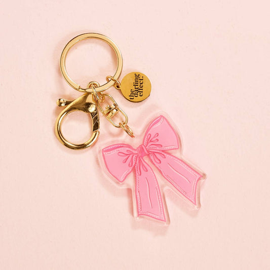 Acrylic Keychain–Bow Pink