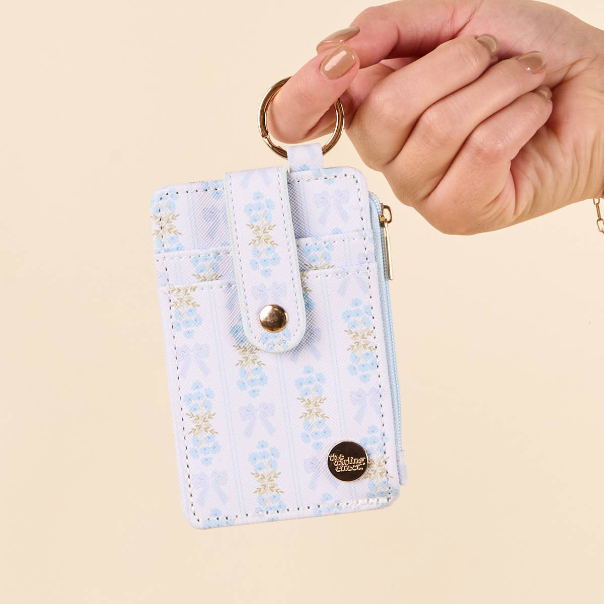 Keychain Wallet–Oh So Fancy Blue