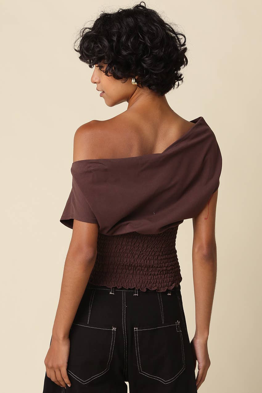Janey Off Shoulder Smocked Top