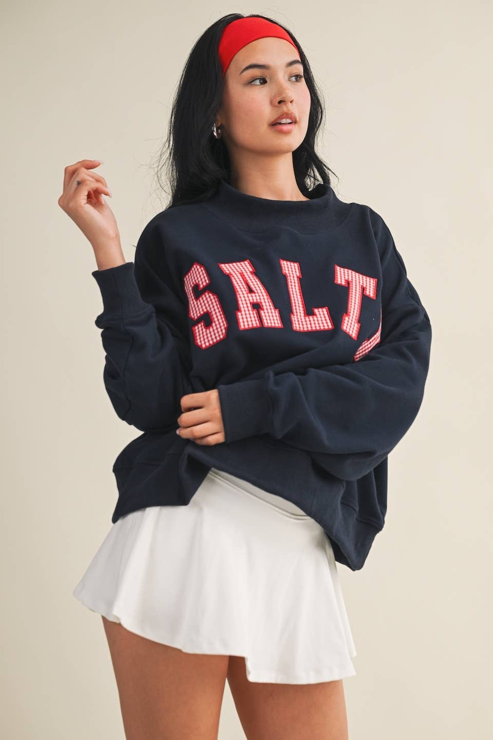 Salty Mock Neck Sweatshirt