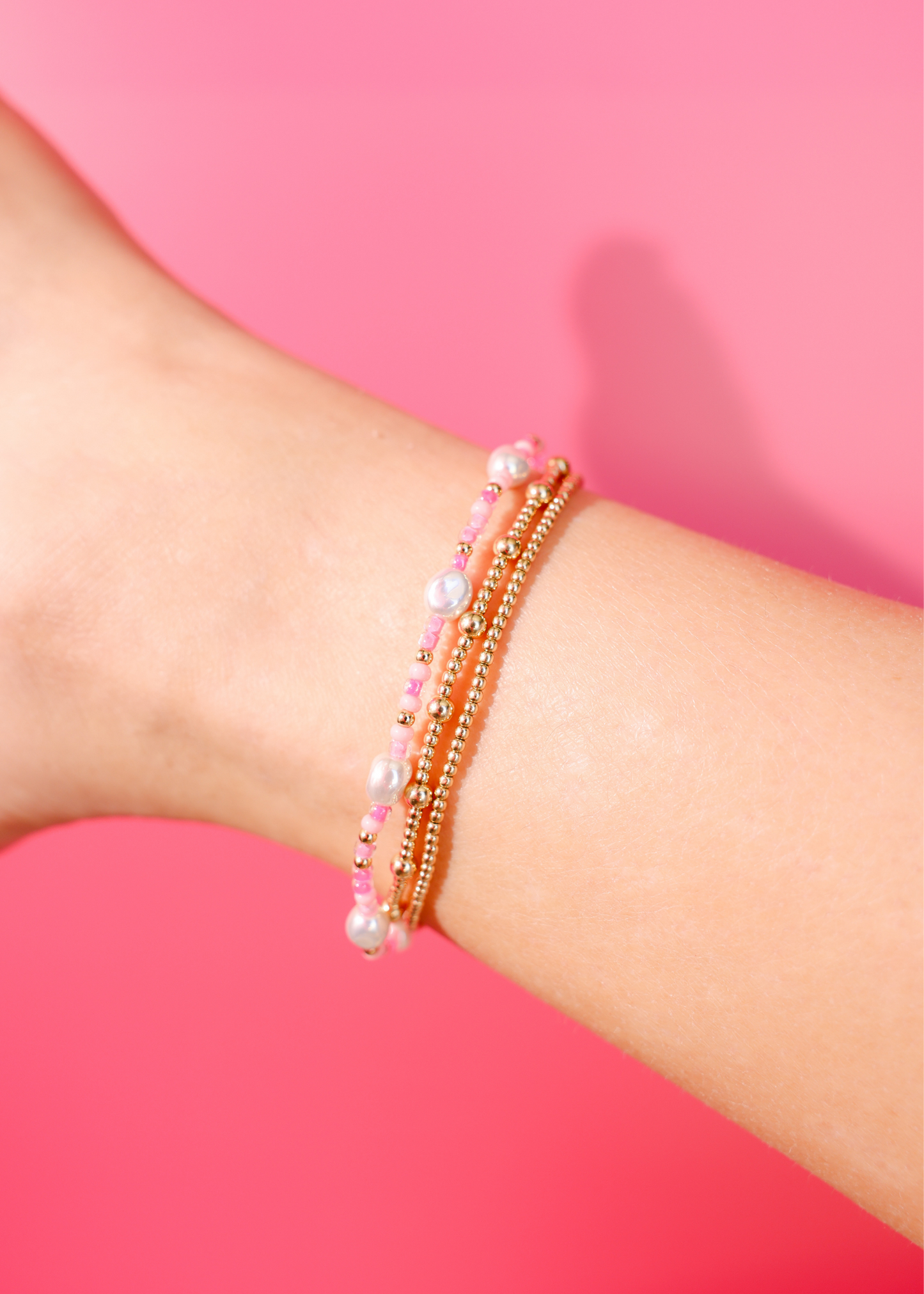 Flamingo Sprinkle Pearl Anklet