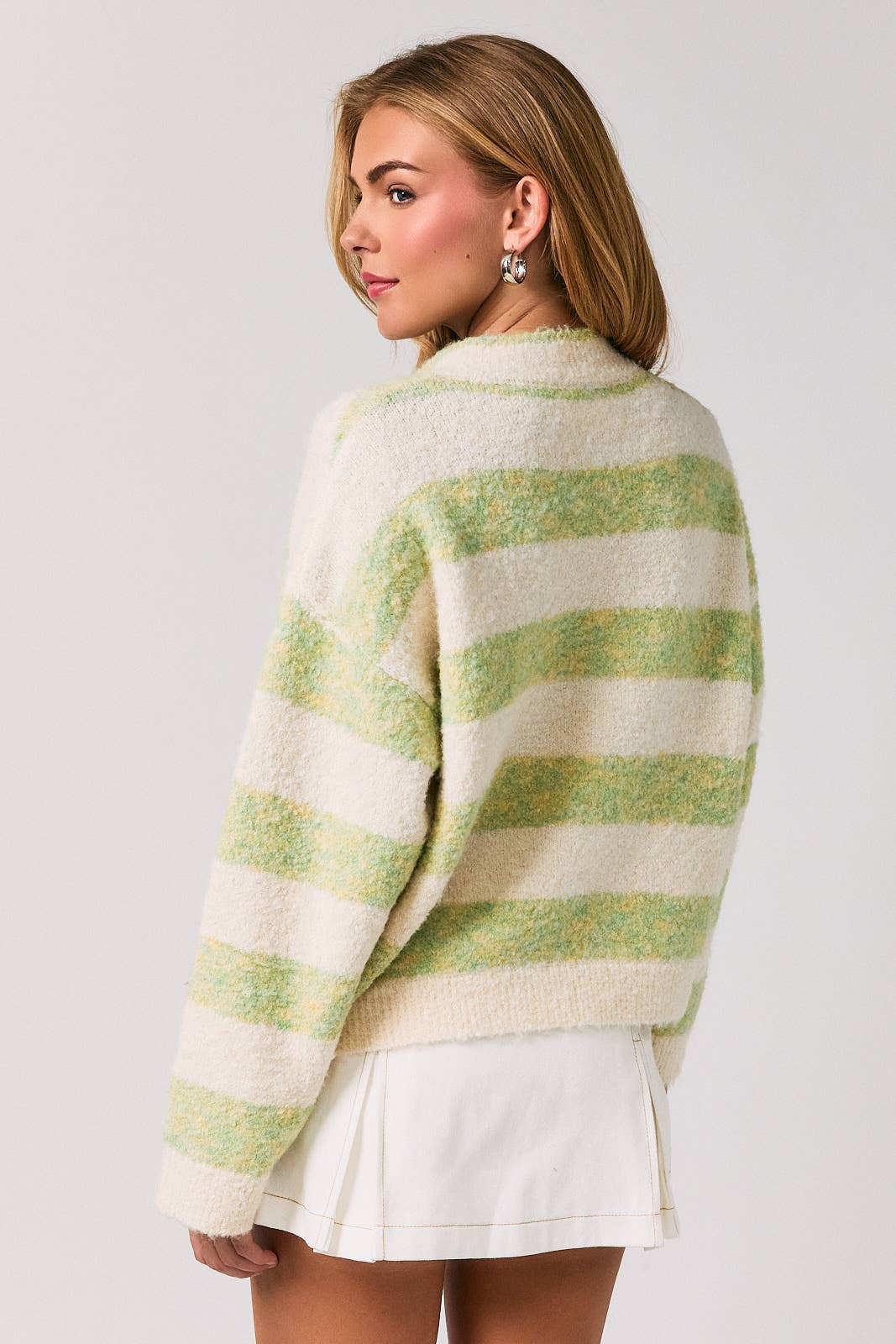 Sage & Sweet Striped Cardigan